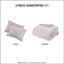 Édredon 100% simple / simple TG - velours écrasé doux et confortable et réversible