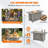 Rectangle Metal, Stainless Steel Propane Smokeless Fire Pit Table with Hidden Fuel Tank-528224113-528224115