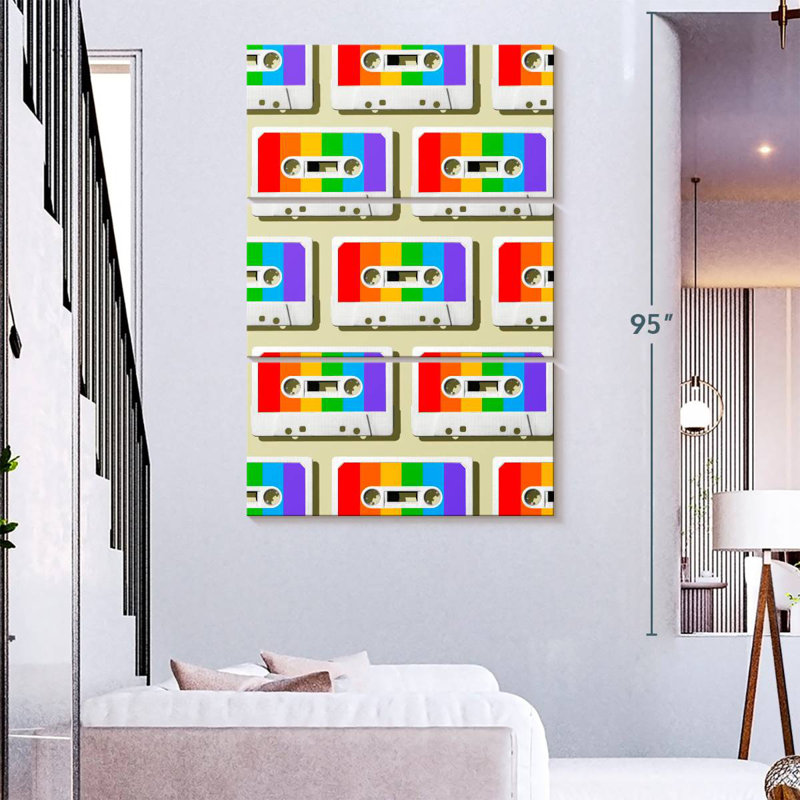 Abarca Rainbow Mixtapes, 74" H x 48" W