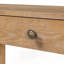 Console rustique avec coins arrondis pour la sécurité, table d'entrée avec 3 tiroirs dissimulés, table de canapé robuste avec des pieds épais pour le couloir et le salon-348984214