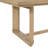 Brown Trestle Table With Leaf