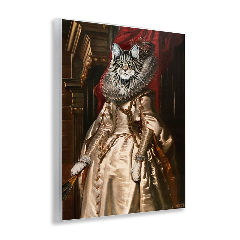 «Renaissance Cat Portrait» par Carolee Vitaletti