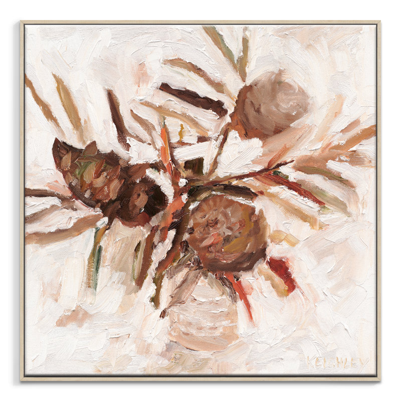 Dry Native by Michelle Keighley - Print, 102cm H x 102cm W, Timber Floater Framed Canvas