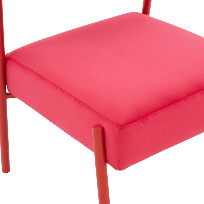 Chaise d'appoint Grete, Rose / Rouge, Rouge