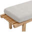 Banc rembourré Audie avec finition naturelle
