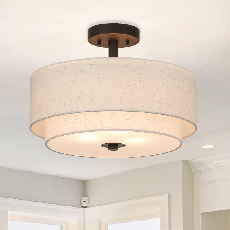 Lighting Light Drum Light, Doré
