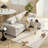 124" Sectional Sofa, L Shaped Couch with Deep Seat, Movable Ottoman and Pillow-top Armrests, Corduroy 3 Seat Sectional Couch for Living Room, 2200lb Capacity, Beige,wood-1207184448