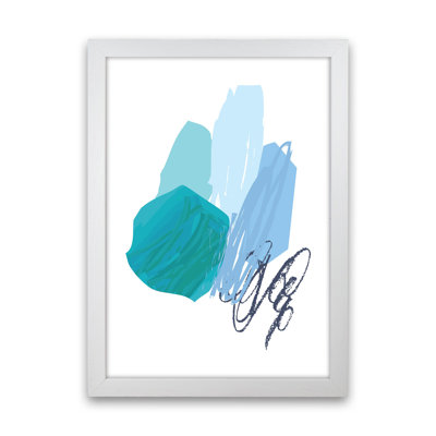 Blue Palette Drawings 1 Piece Wall Art