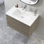 Meuble-lavabo mural 30 po avec lavabo en céramique intégré