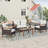 Keesey Rectangular 4 Person 37.4" Dining Set with Cushions