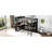Queen Size Metal Bed With Loft Design, Wardrobe And Work Desk Versatile Storage-50488085-50488082