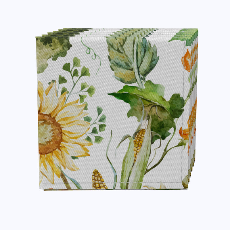 Annelisa 100% Cotton Floral Square Napkin