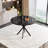 38.5" Round Dining Table Modern Style Kitchen Table With MDF Table Top And X-Shaped Pedestal Metal Legs, Small Circle Dining Room Leisure Table End Table For Home Office Conference, 2 To 4 People-1202602104