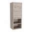 Armoire à pharmacie à porte simple H 32 po, deux tablettes intérieures, deux tablettes extérieures, gris clair-115851391