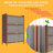 3-Tiers Steel Display Cabinet With Flip Doors