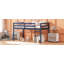 Lit mezzanine en bois massif avec échelle, plateforme de lattes renforcées-129651702-129651707