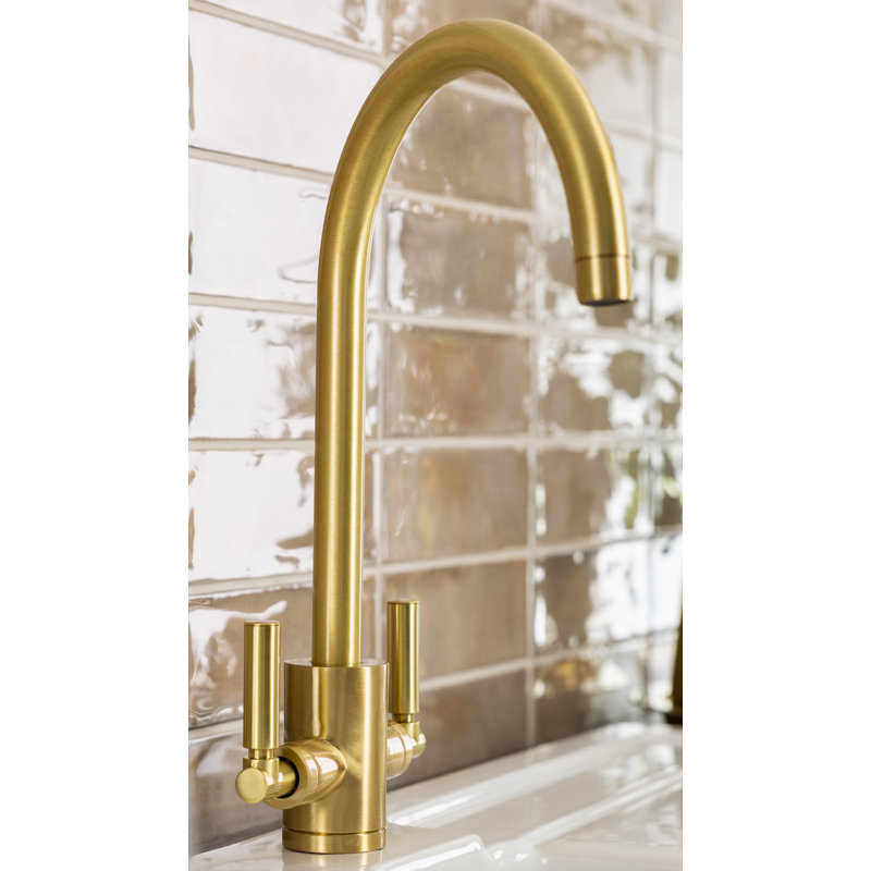Abode Designs Brolle Kitchen Faucet, Brushed Brass