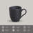 Matte Black Coffee Mug 9.2 Oz Ceramic Stoneware - Microwave, Oven, and Dishwasher Safe, by Porto Brasil-107402310