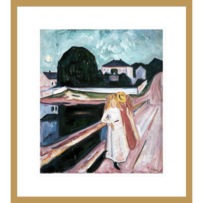 «Girls on the Pier» par Edvard Munch - impression giclée sur cadre