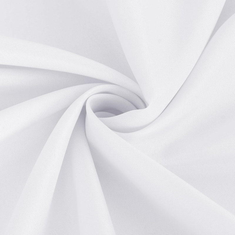 Nappes blanches pour tables rectangulaires, paquet de 6 - 70 x 120 pouces - vêtements de table réutilisables et lavables pour tables de 6 à 8 pi, housses de table en tissu de polyester pour mariage, fête, banquet