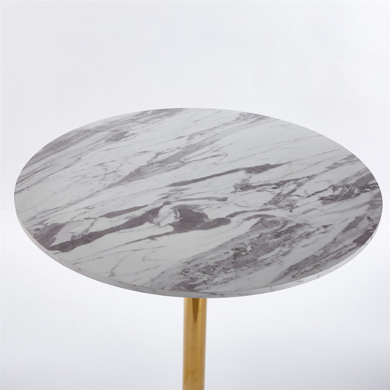 Petite table basse pour 2 à 4 personnes avec plateau rond