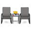 Ensemble bistro long pour 2 personnes 25 "avec coussins Lac course-160167845