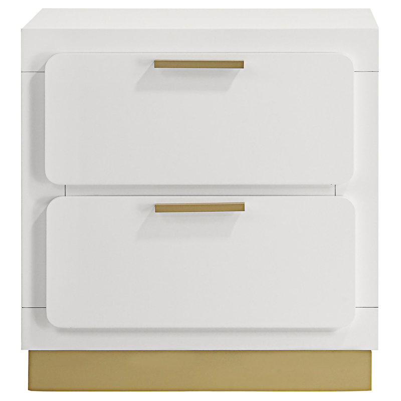Nightstand With Drawer, White