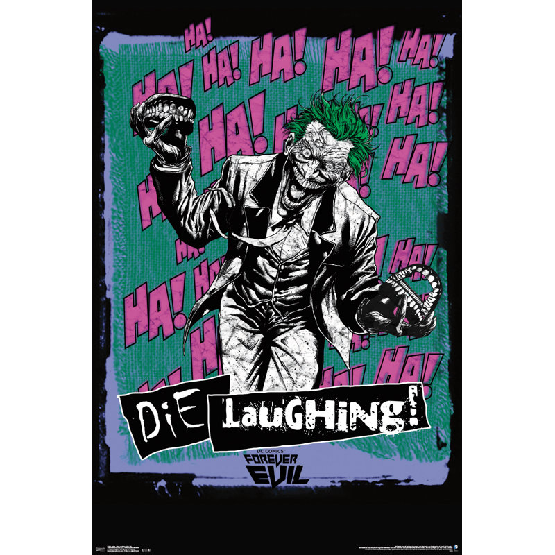 Impression sur papier à rire joker-die