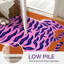 Tapis orange / rose / bleu à motif lavable à la machine Kai Sunset Jungle-607395832