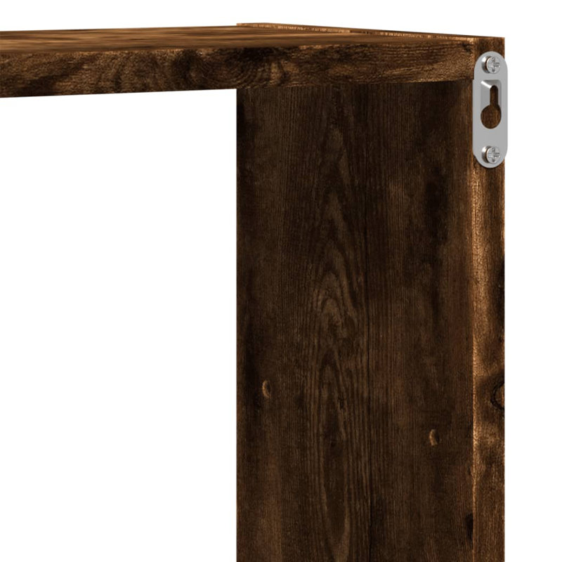 Romanita Floating Shelf, Smoked Oak