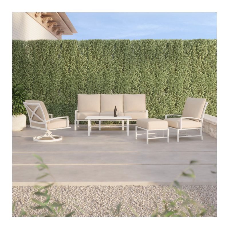 Bristol Outdoor Dining Armchair, Canvas Granite Sunbrella® Canvas