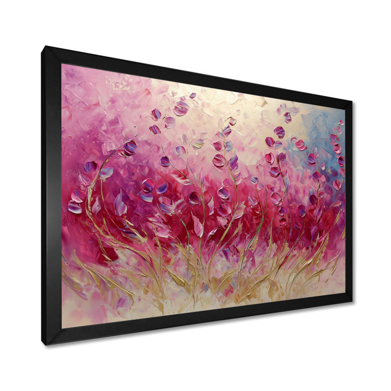 Jamerson - Floral Wall Art, H 30 po x l 40 po, Reproduction encadrée d'une seule photo, Noir