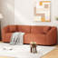 Orange incurvé de 87 po - construction, apparence élégante 89,75 po, aspect moderne et confortable