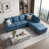 Chenille bleu