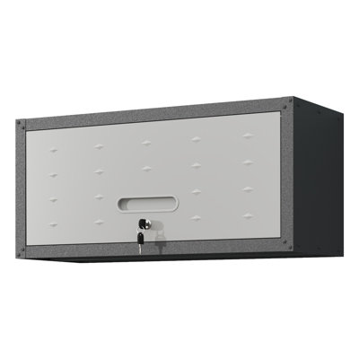 Armoire de rangement pour outils en métal robuste - Armoire de garage en acier verrouillable avec système de verrouillage sécurisé pour atelier