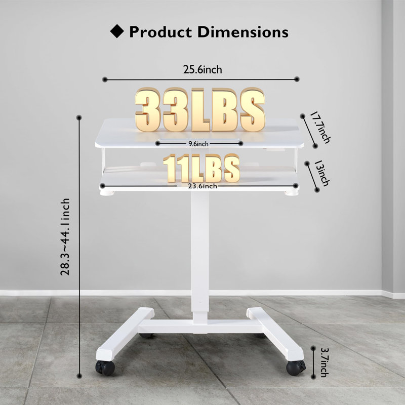 Chariot de 25,6 W, Blanc