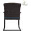 Ensemble de chaises de salle à manger en osier avec coussin (ensemble de 2)