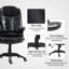 Fauteuil de massage avec vibration 6 points, noir-592649924