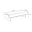 Banc rembourré noir-399926197