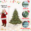 Sapin de Noël de 1,5 m (5 pi) de forme réelle avec 350 lumières certifiées UL et 1129 branches