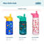 Bouteille d'eau en acier inoxydable 18 oz pour enfants Wildkin - sans BPA, étanche, isolée, facile à nettoyer - trains, avions et camions-123229433