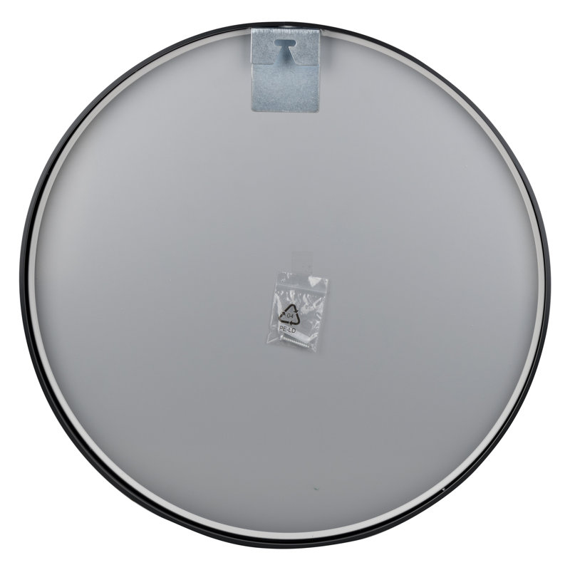 Wilnelia Flat Mirror, Black, 28" x 28"