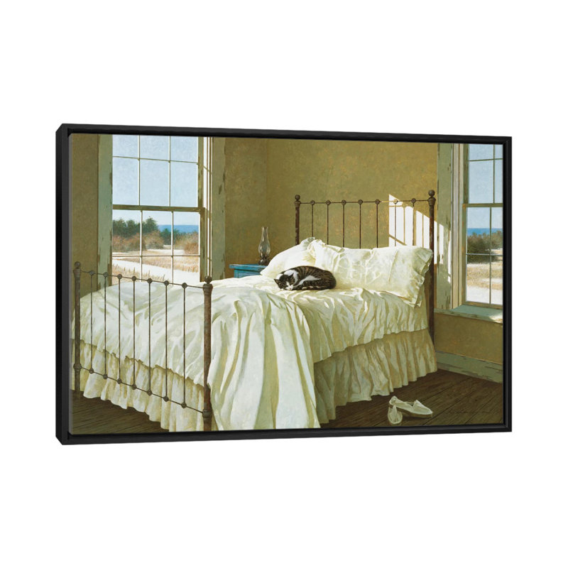 " Lazy Afternoon " by Zhen-Huan Lu, 18" H x 26" W x 1.5" D, Black Framed Canvas