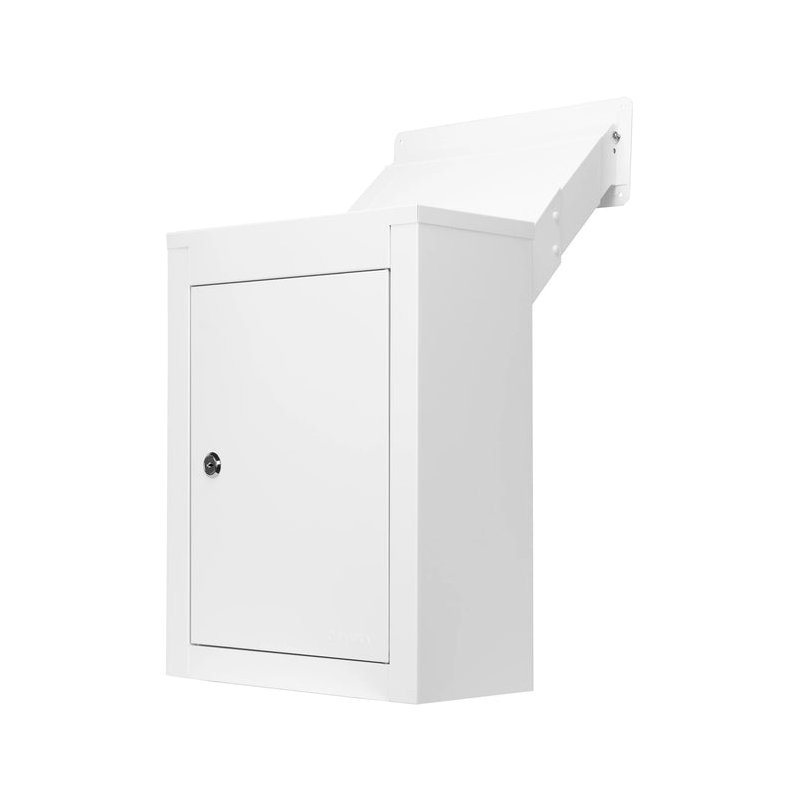 Through-The-Wall Drop Box with Adjustable Chute