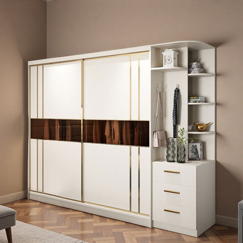 Garde-robe simple, H 82,68 po x l 86,61 po x P 23,62 po