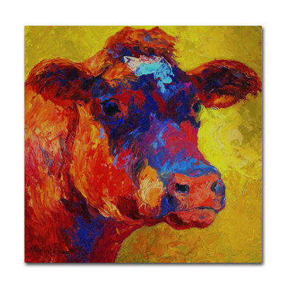 «Vache» par Kucera, reproduction sur toile tendue