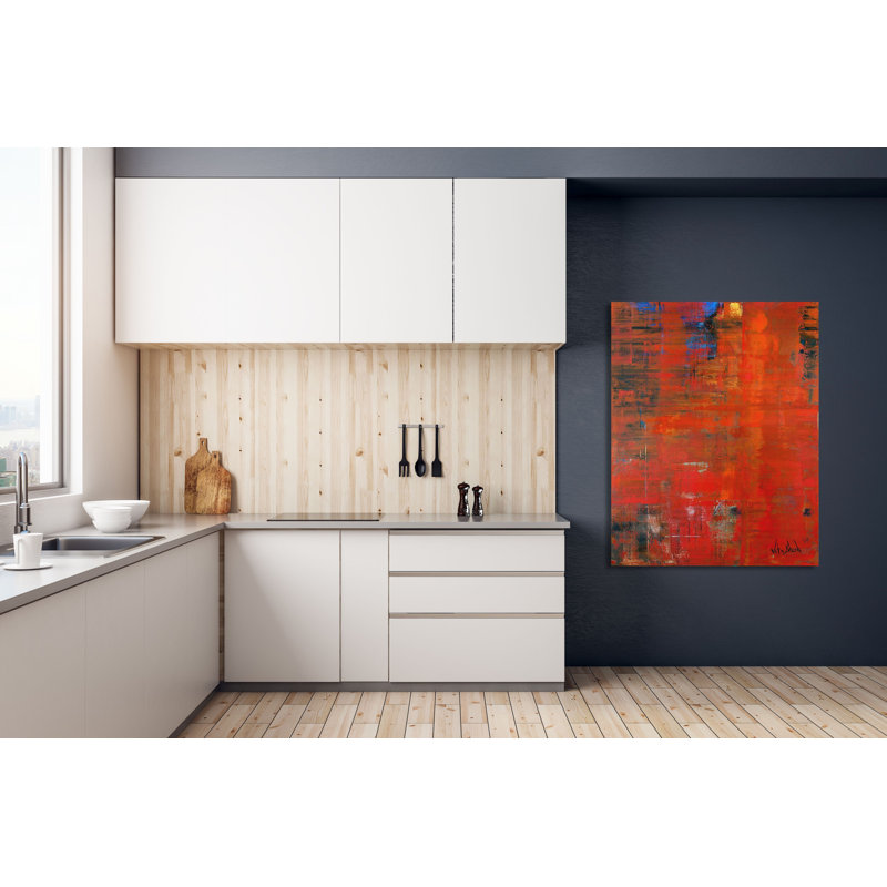 Superman - Artist Enhanced Canvas Print, Black Framed Canvas, 61.5" H x 41.5" W x 1.75" D