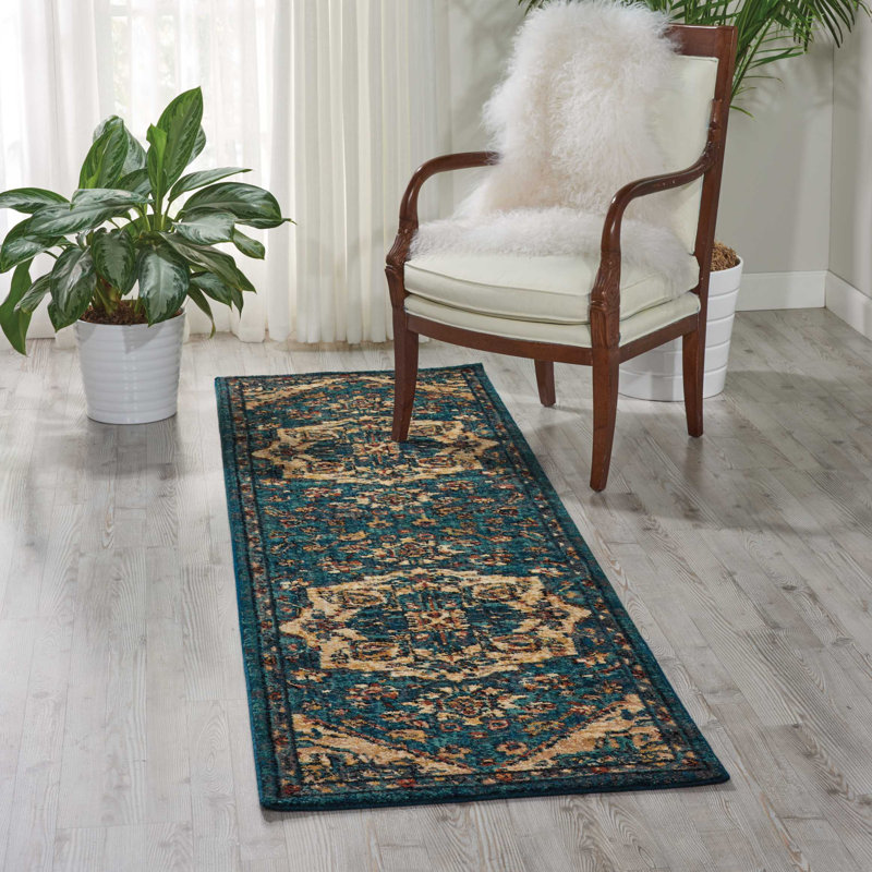 Floral Indoor Rug, Runner 2'3" x 8'