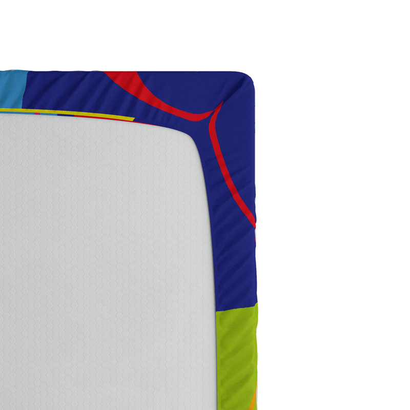 Microfiber Geometric Fitted Sheet, Full Fitted Sheet