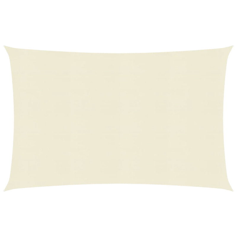 Attalus Rectangular Shade Sail, Cream, 4m x 6m